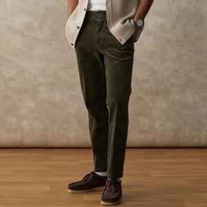 I Love Ugly Moss Green Corduroy Slim Kobe Pant M